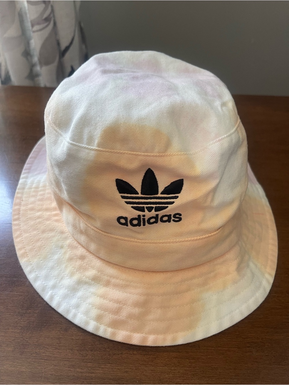 adidas Pastel Tie-Dye Bucket Hat with Black Trefoil